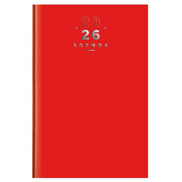 Agenda de caisse professionnel, format A21, couleur rouge