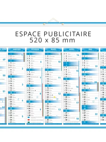 Calendrier C55 Classique bleu