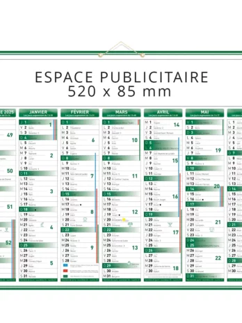 Calendrier C55 Classique vert