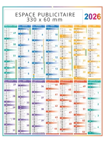 Calendrier C55 Classique vertical