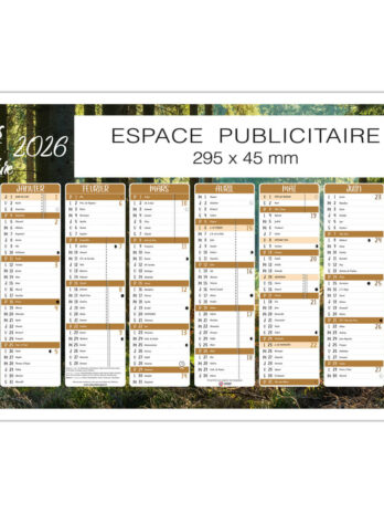 Calendrier C44 Bois et Verdure