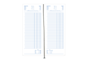 Grille standard de l'agenda long A33