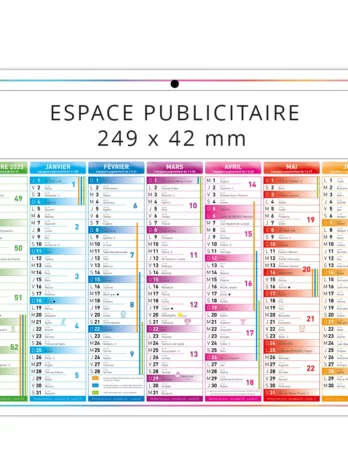 Calendrier C26 Mini Classique Quadri